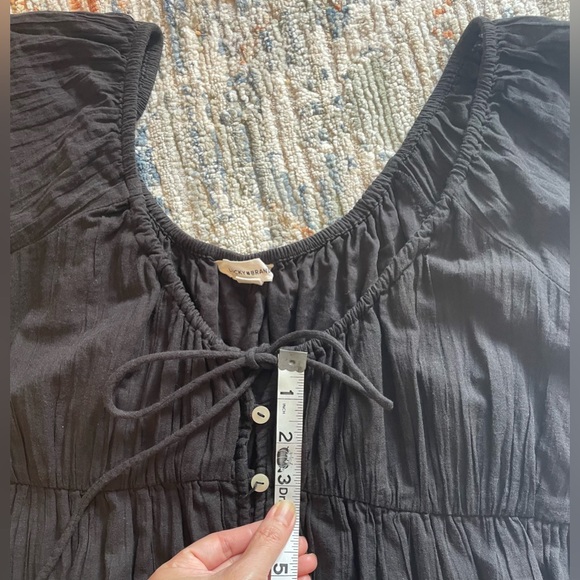 Lucky Brand button front tiered midi dress size S - Picture 9 of 12